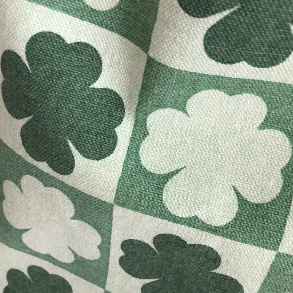 SHAMROCK Reusable Canvas Tote Shopping Bag St. Patrick’s Day Clover Shamrocks